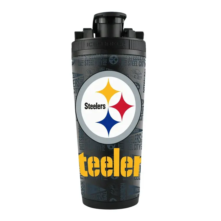 Wincraft 4D Stainless Steel Ice Shaker Tumbler 26 oz Team Color - Steelers