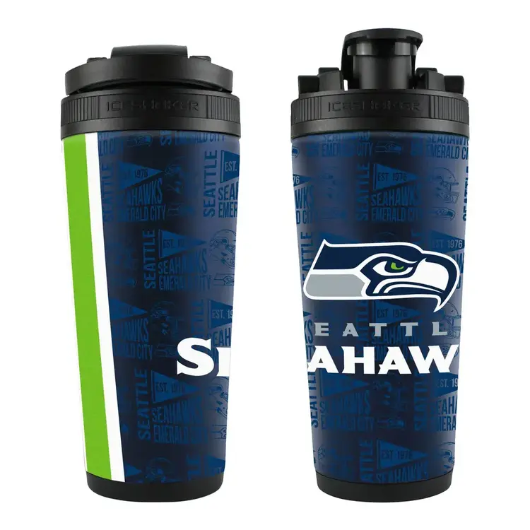 Wincraft 4D Stainless Steel Ice Shaker Tumbler 26 oz Team Color - Seahawks