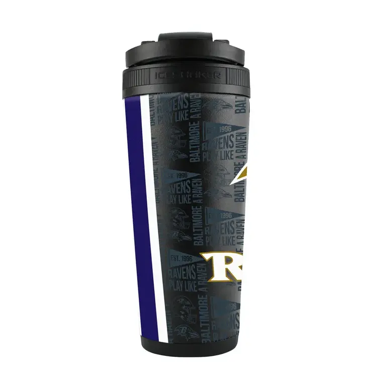 Wincraft 4D Stainless Steel Ice Shaker Tumbler 26 oz Team Color - Ravens