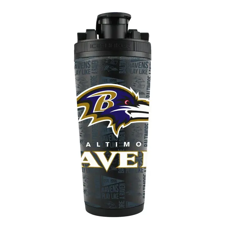 Wincraft 4D Stainless Steel Ice Shaker Tumbler 26 oz Team Color - Ravens