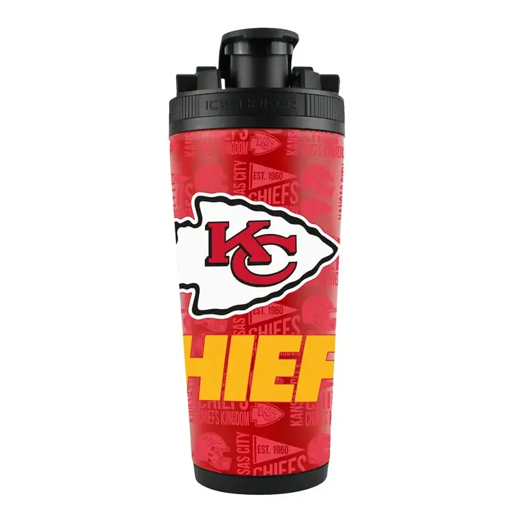 Wincraft 4D Stainless Steel Ice Shaker Tumbler 26 oz Team Color - Chiefs