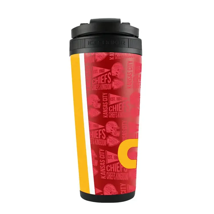 Wincraft 4D Stainless Steel Ice Shaker Tumbler 26 oz Team Color - Chiefs
