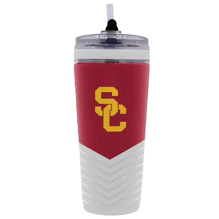 Wincraft 4D Stainless Steel Flex Ice Shaker Tumbler 26 oz Team Color - USC Trojans
