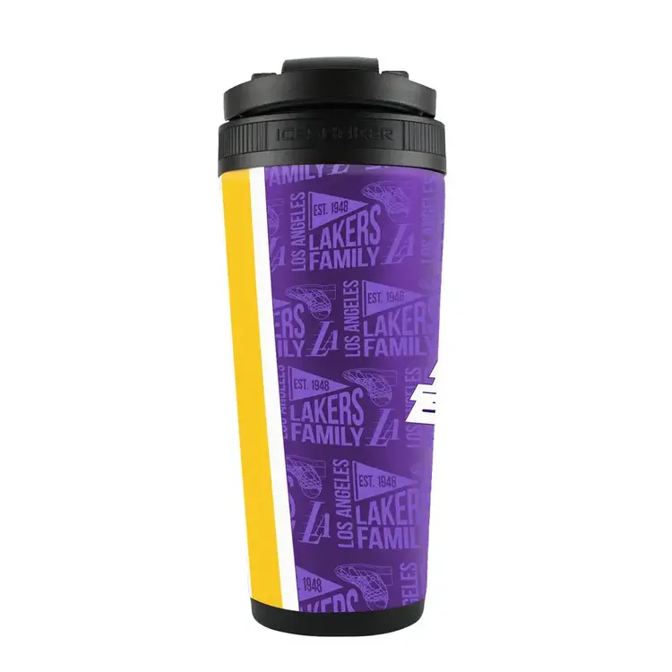 Wincraft 4D Stainless Steel Ice Shaker Tumbler 26 oz Team Color - Lakers