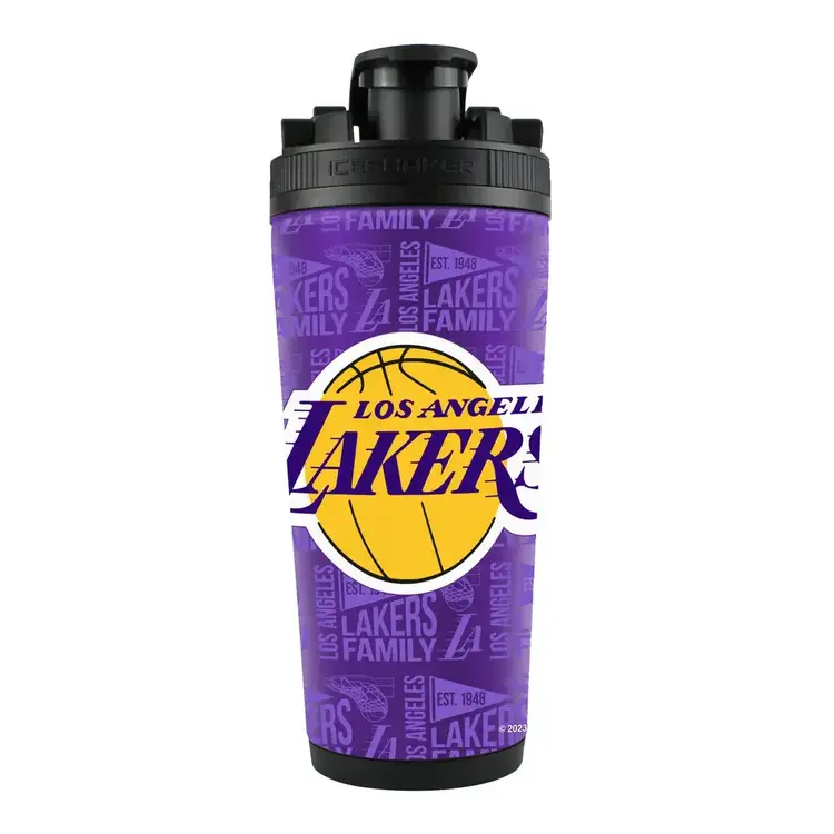 Wincraft 4D Stainless Steel Ice Shaker Tumbler 26 oz Team Color - Lakers
