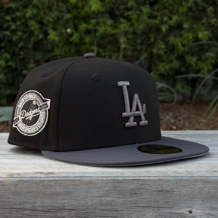 New Era LA Black/Graphite Back to Back WS Champs Circle