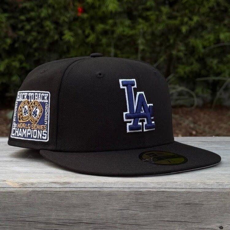 New Era LA Black RW Back to Back WS Champs Rings Trophy