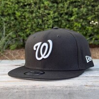 New Era Nationals Black White "W" 950