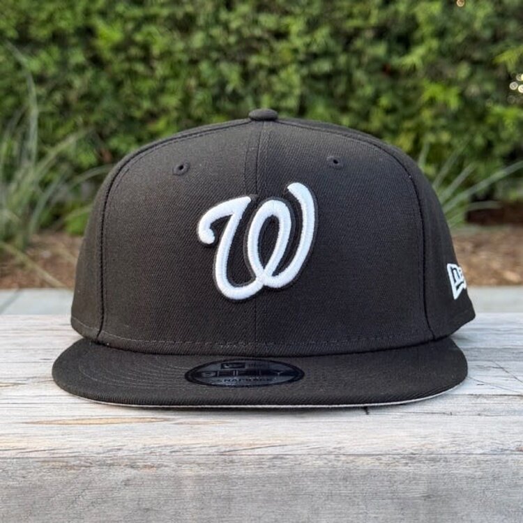 New Era Nationals Black White "W" 950