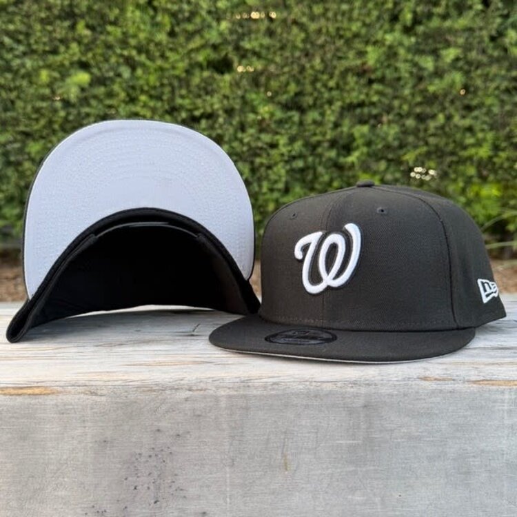 New Era Nationals Black White "W" 950