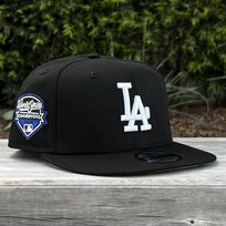 New Era LA Dodgers Black White 2025 WS Champs Side Patch 950 Snapback