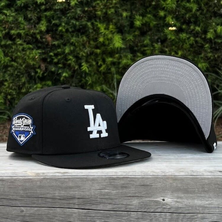 New Era LA Dodgers Black White 2025 WS Champs Side Patch 950 Snapback