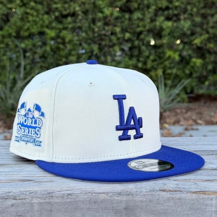 New Era LA Dodgers Ivory/Royal 2025 WS Champs Flags 950 Snapback