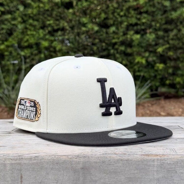 New Era LA Ivory/Black 2025 World Series Champs Laurel SP 950