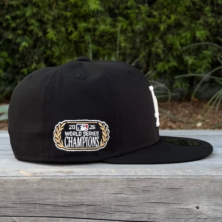 New Era LA Black Ivory 2025 World Series Champs Laurel SP 950