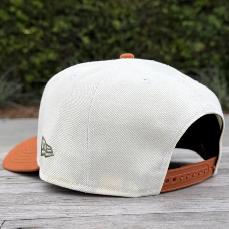 New Era LA Ivory/Light Brown 2025 World Series Champ Script 940 a-frame