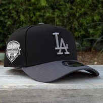 New Era LA Dodgers Black/Graphite 2025 WS Champs Side Patch 940 A-Frame
