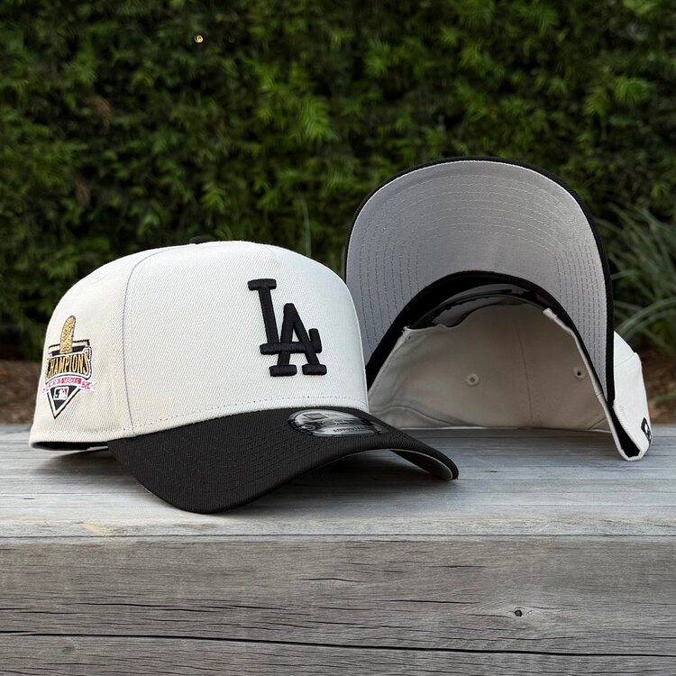 New Era LA Dodgers Stone/Black 2025 WS Champs Trophy 940 A-Frame