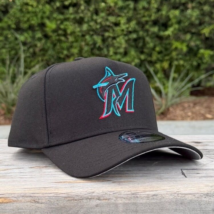 New Era Miami Marlins Black Team 940 A-Frame