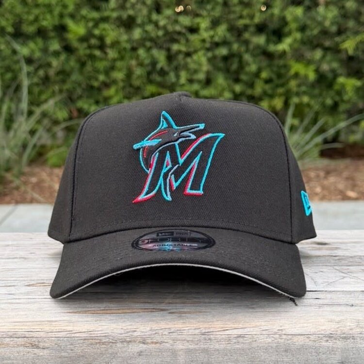 New Era Miami Marlins Black Team 940 A-Frame
