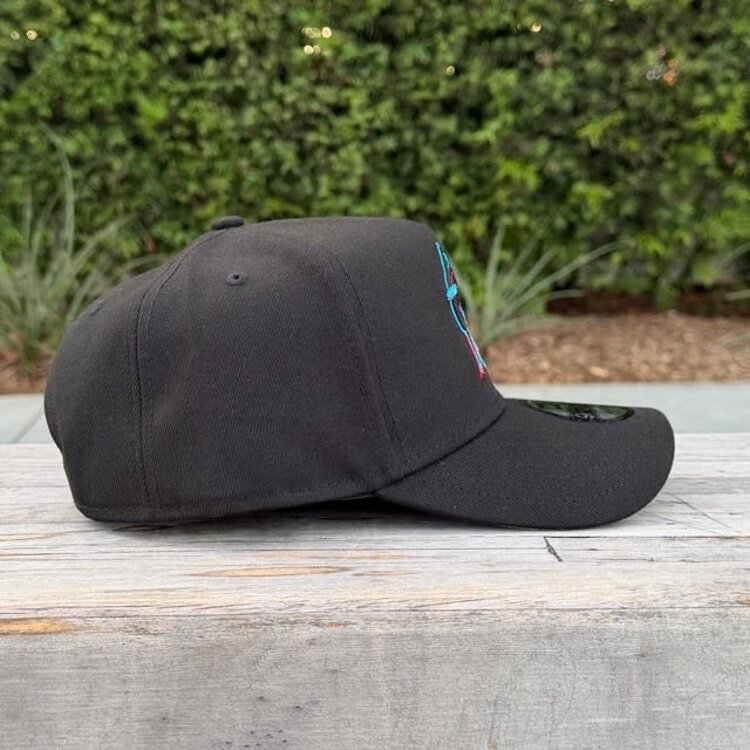 New Era Miami Marlins Black Team 940 A-Frame
