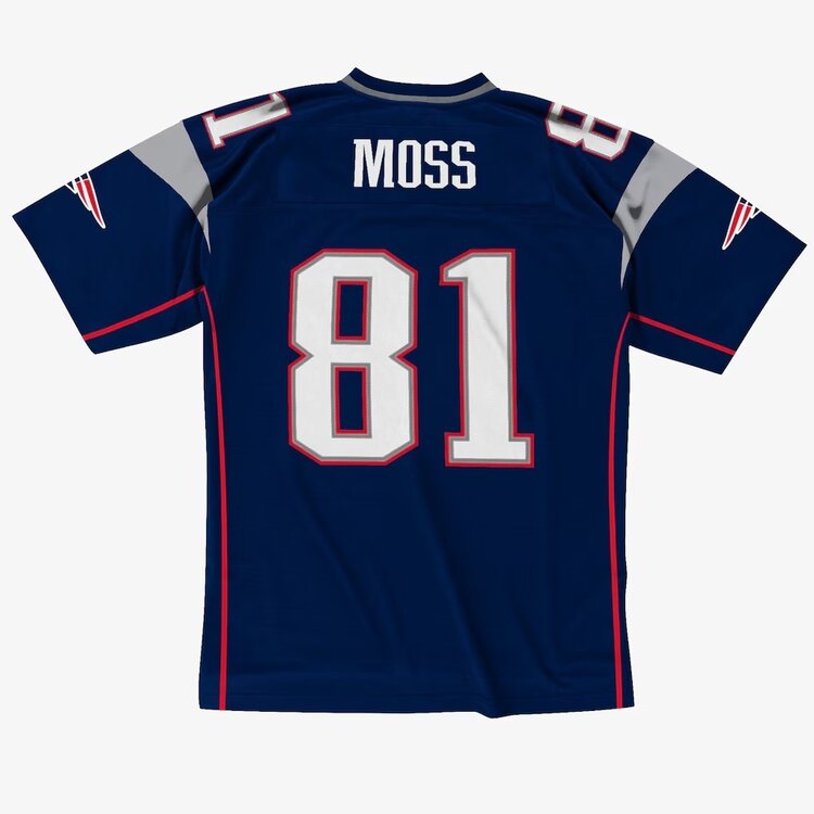 Mitchell and Ness NFL Patriots Men's M&N 2007 Randy Moss Navy