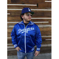 Mitchell and Ness LA Dodgers M&N 1976 Satin Players Jacket Royal