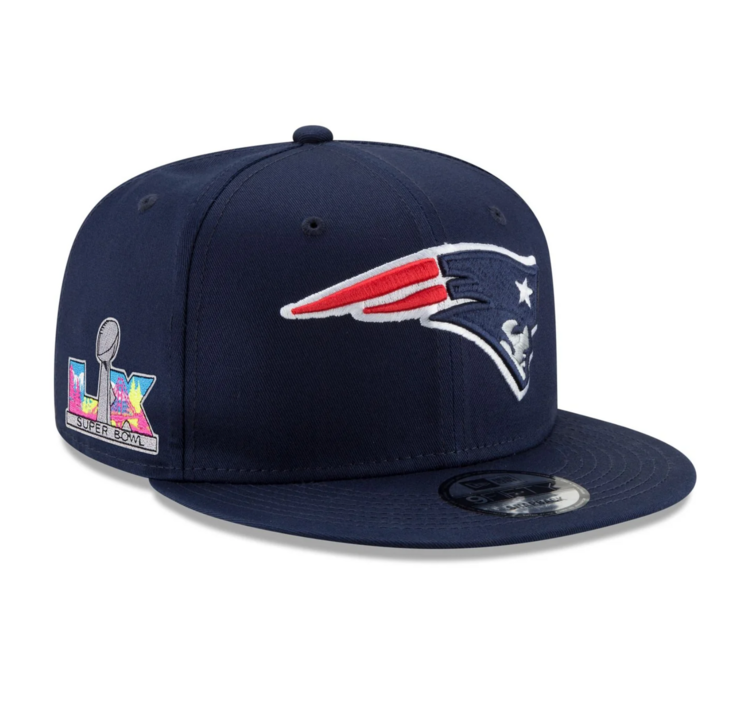 New Era New England Patriots Super Bowl LX Side Patch 950 Snapback