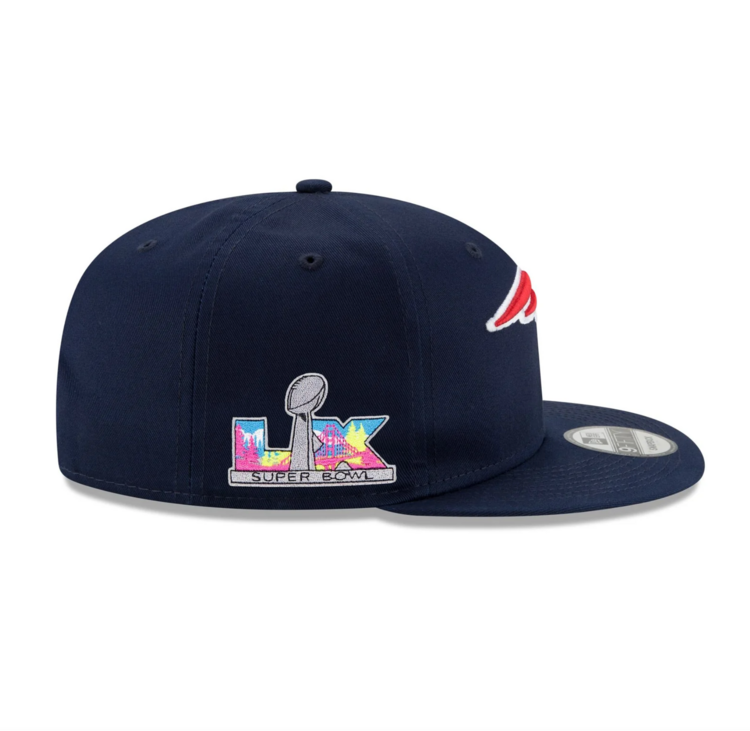 New Era New England Patriots Super Bowl LX Side Patch 950 Snapback