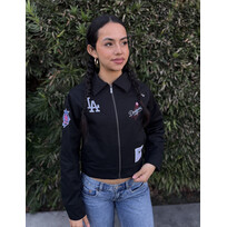 Mitchell and Ness LA Dodgers M&N Women's Script Mechanic Jacket Black