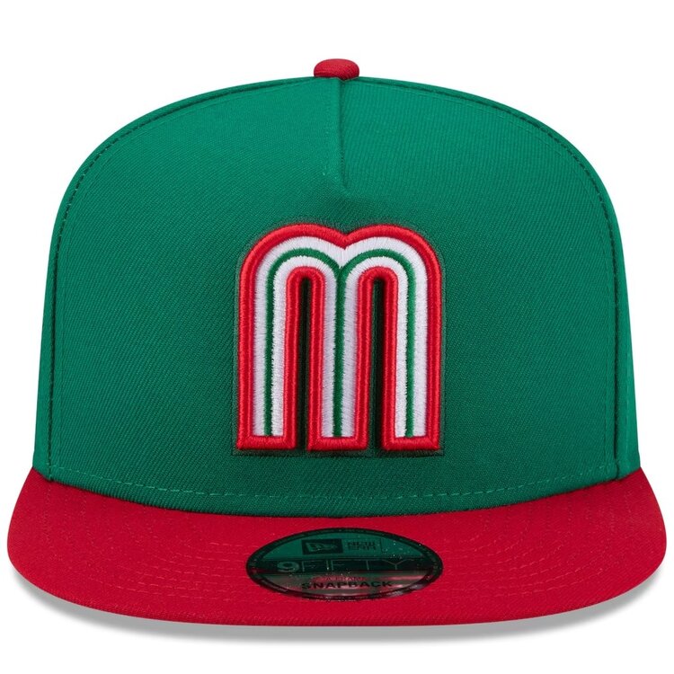 New Era Mexico WBC 2026 Green/Red 950 A-Frame Snapback