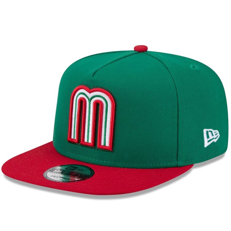 New Era Mexico WBC 2026 Green/Red 950 A-Frame Snapback
