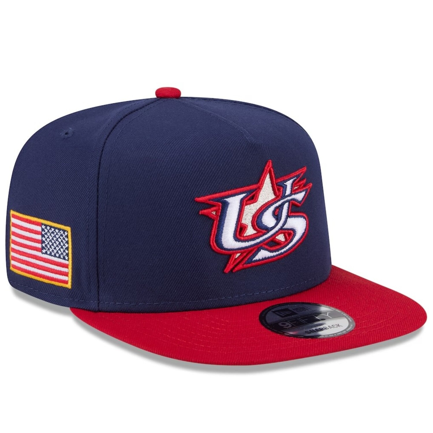 USA WBC 2026 Navy/Red 950 A-Frame Snapback - The Locker Room of Downey
