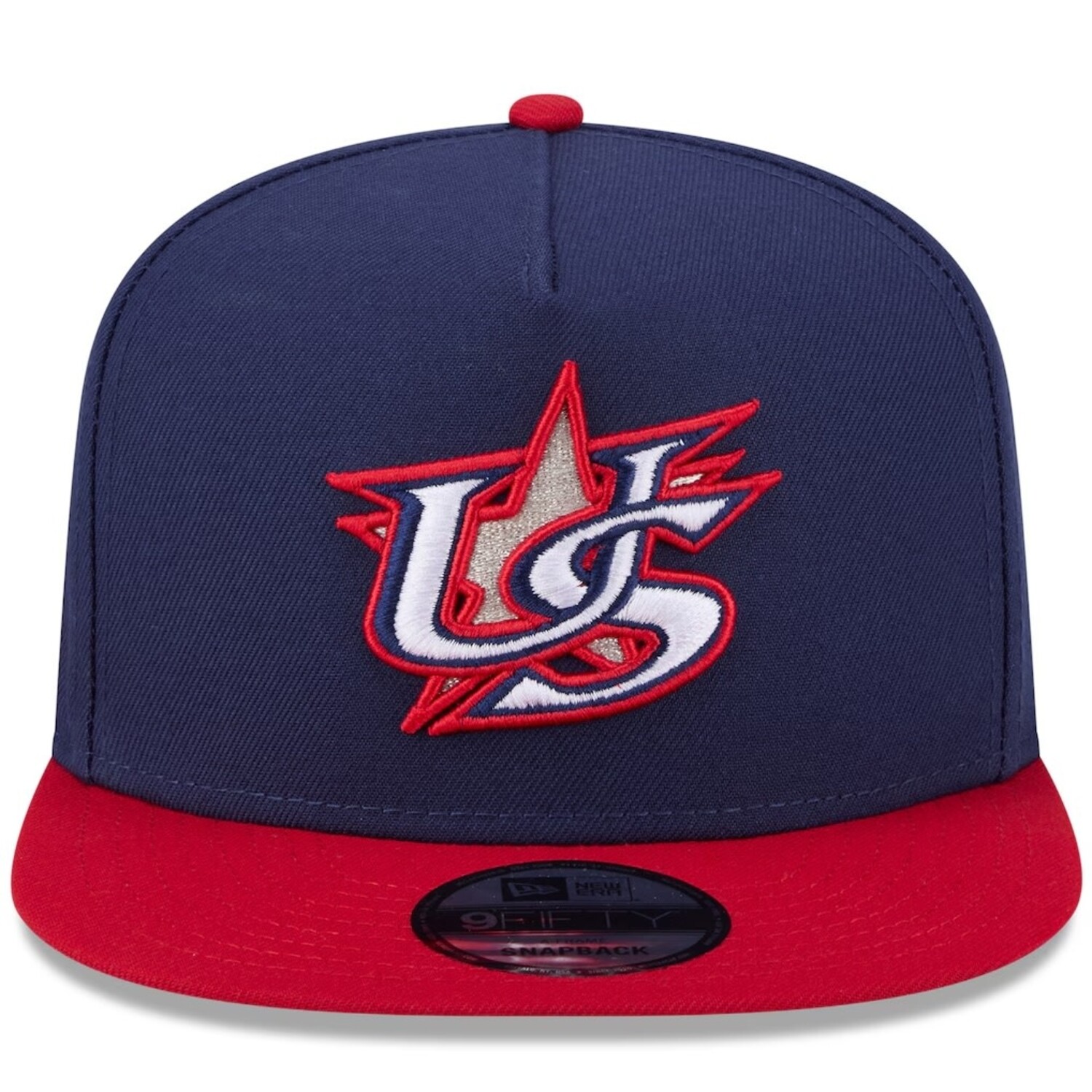 USA WBC 2026 Navy/Red 950 A-Frame Snapback - The Locker Room of Downey