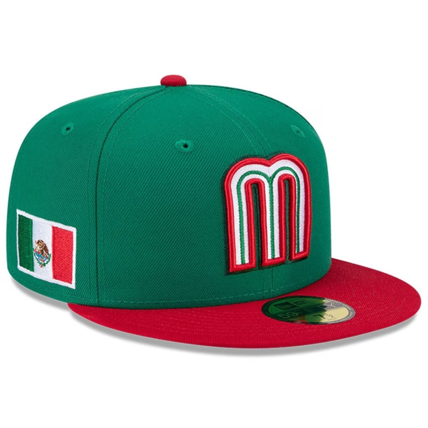 WBC 2026 メキシコ代表 公式キャップ グリーン/レッド 7 3/8 Mexico Baseball WBC 2026 Green/Red - The Locker Room of Downey