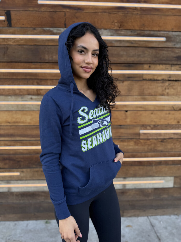 Majestic Seattle Seahawks W Highlight Play Hoodie Blue