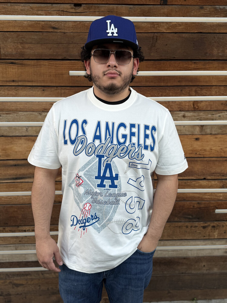 Starter LA Dodgers Men's Starter Wild Card Vintage White Short Sleeve Tee