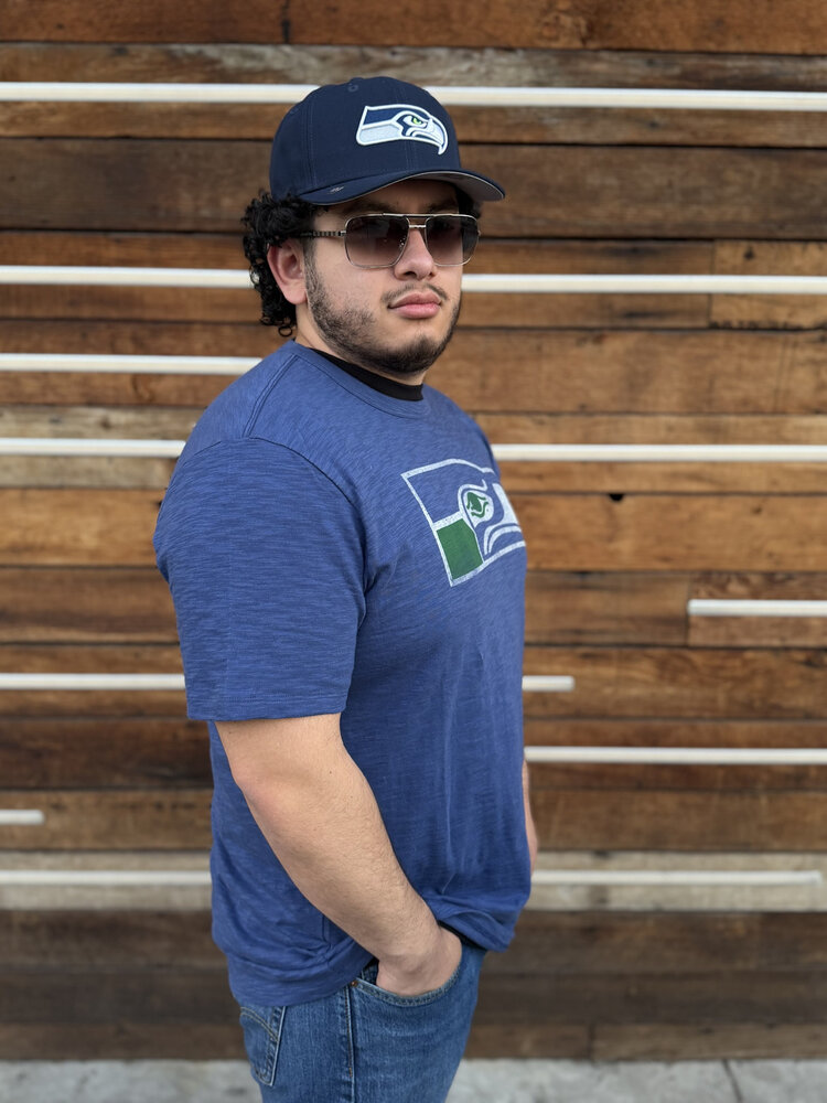 47 Brand NFL Seattle Seahawks M '47 Legacy Scrum Basic Tee Blue