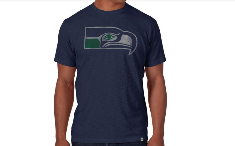 47 Brand NFL Seattle Seahawks M '47 Legacy Scrum Basic Tee Blue