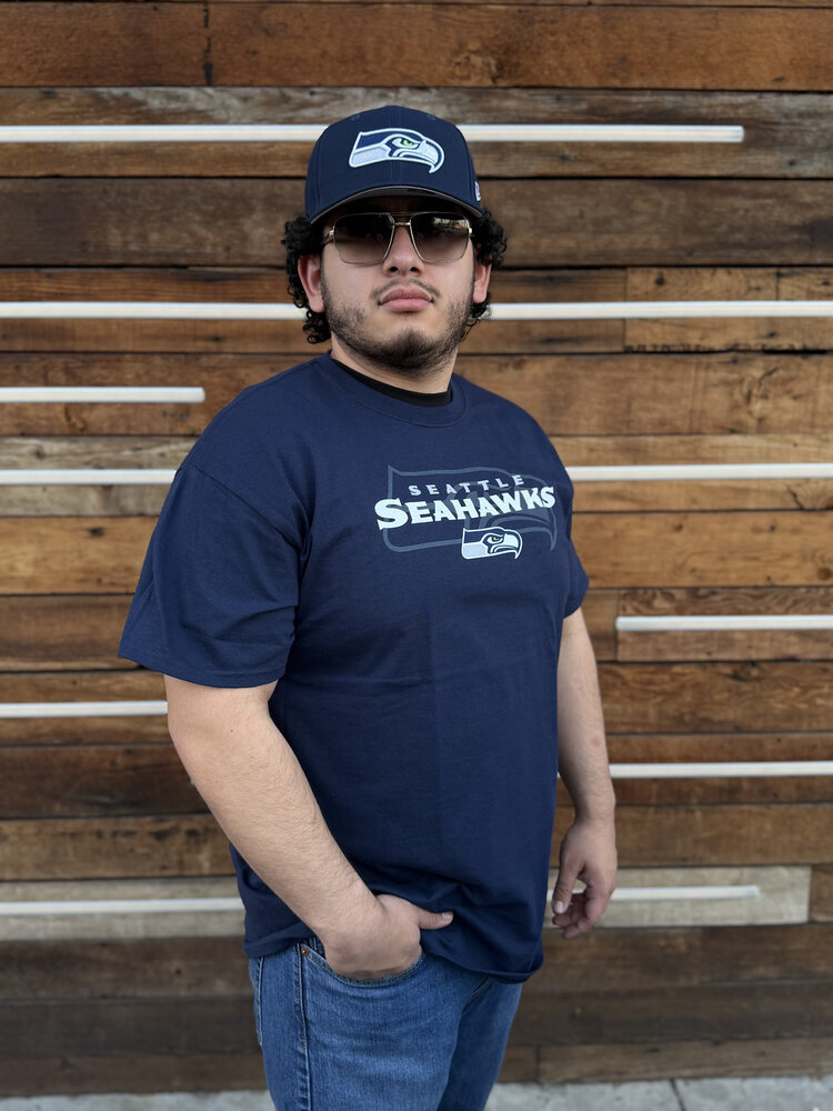 Majestic Seahawks M Pick Six Tee Navy