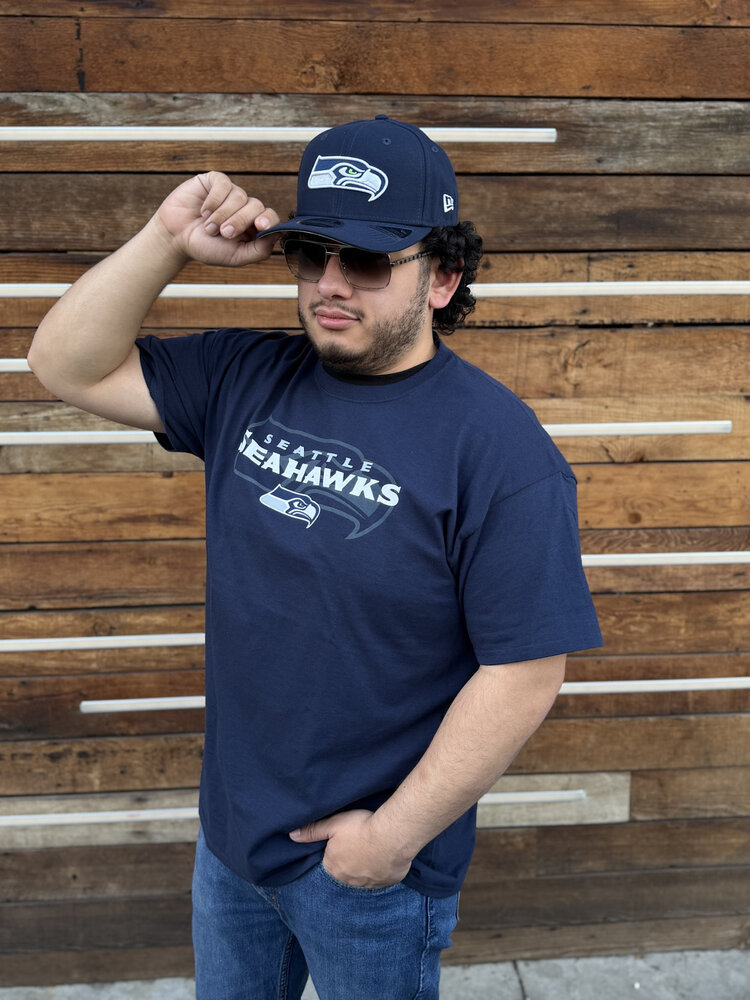 Majestic Seahawks M Pick Six Tee Navy