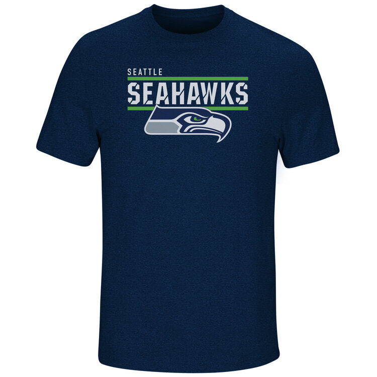 Majestic Seahawks M Tee Flex Team Navy