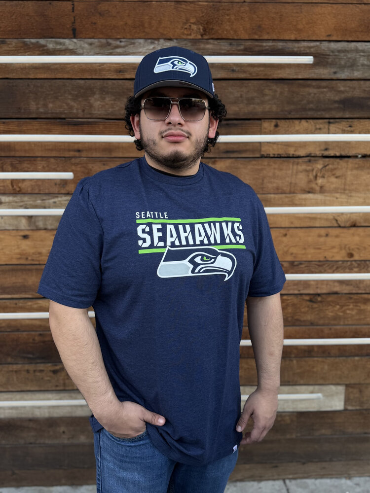 Majestic Seahawks M Tee Flex Team Navy