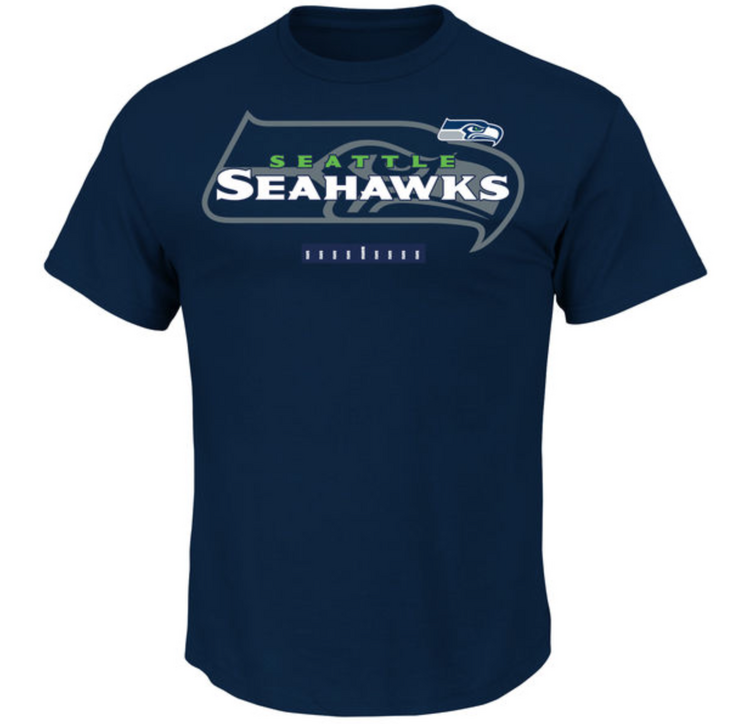 Majestic Seahawks M T-Shirt Great Value Nvy