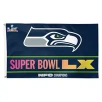Wincraft NFL Seattle Seahawks NFC Champs Super Bowl Bound Deluxe 3'x5' Flag