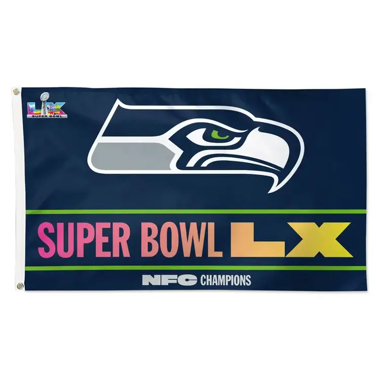 Wincraft NFL Seattle Seahawks NFC Champs Super Bowl Bound Deluxe 3'x5' Flag