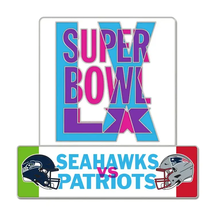 Wincraft Super Bowl LX Dueling Pin - Seahawks vs Patriots