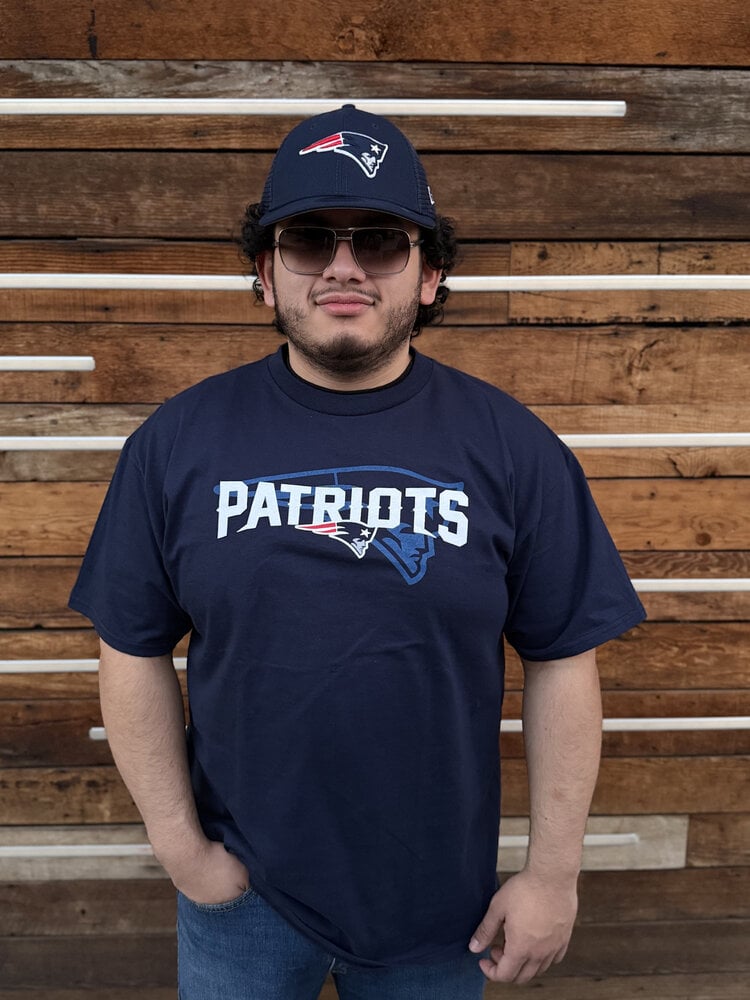 Majestic Patriots M Pick Six Tee Navy