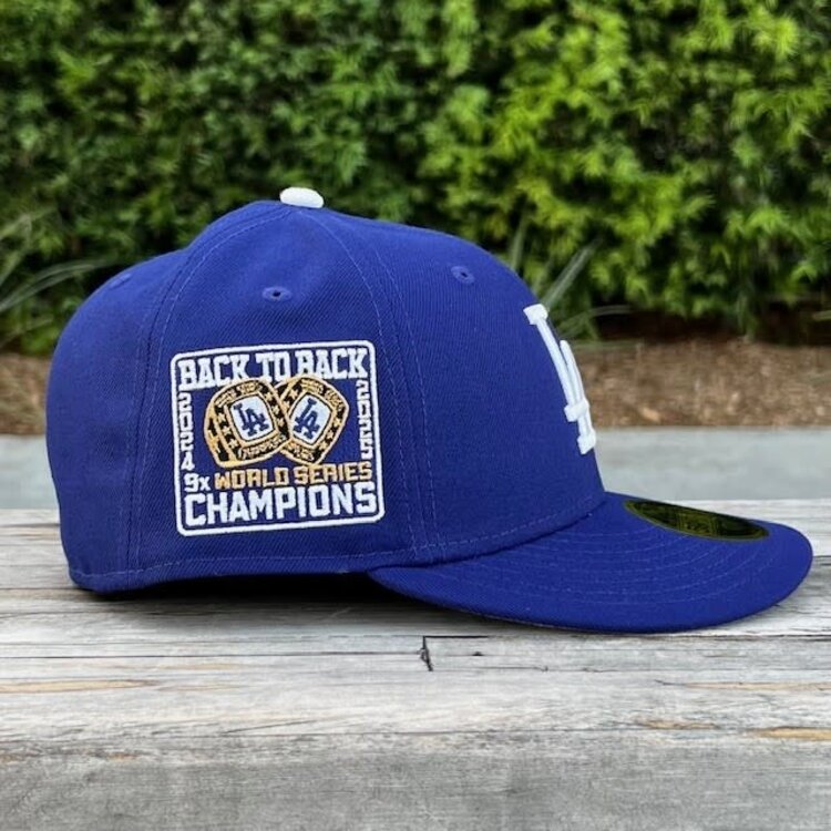 New Era LA Royal Back to Back WS Champs Rings Low Profile