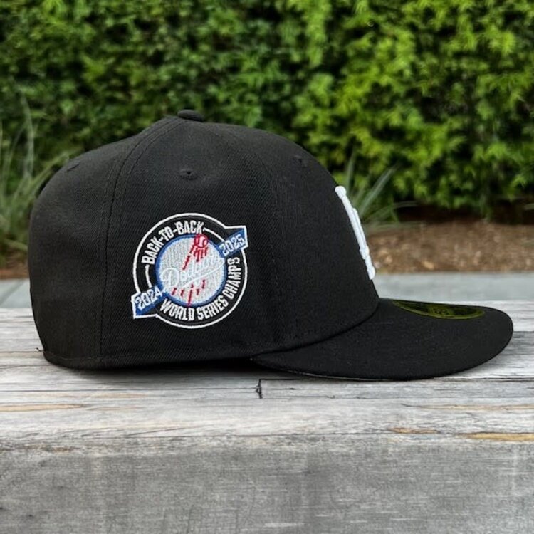 New Era LA Black Back to Back WS Champs Circle SP Low Profile
